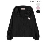 바닐라비 바닐라비 여성 퍼피자수 후드 바람막이