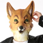 어린이연극 뮤지컬 고급 라텍스 여우가면 체육대회 할로윈파티