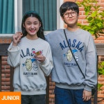 앨빈클로 알래스카 연어 곰돌이 맨투맨 J2980