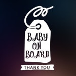 파우즈 교보문고 아빠곰 스티커 89라벨-베이비-온-보드
