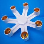 조명분배기 전구 멀티 소켓 플러그 범용 2점 전구멀티소켓 램프어댑터 고정형 E27 1부 7소켓 1개 YDG52071201