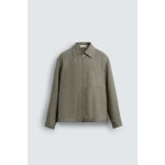 자라 자라 100 리넨 집업 오버셔츠 8281 112 092 LIGHT