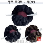 한복 고급명주 쪽머리