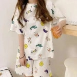 주주 면바지 용 동물농장 반팔바지세트 여 동물농장 반팔바지세트 여성바지