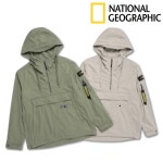 내셔널지오그래픽 소매 포켓 홑겹 후디 아노락 점퍼 N232UJP950050