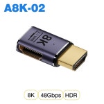 HDMI 호환 케이블 어댑터 미니 마이크로 2 1 변환기 48Gpbs 프로젝터 PS4 노트북 PC 용 05 8K60HZ A8K-02 HDMI2 1
