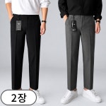 이브 1 1 남성용 링클프리 뒷밴딩 스판 슬랙스 10부 롱 34 5369-2
