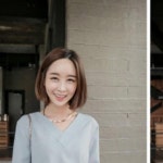 브이넥 긴팔티숙 블라우스 데일리룩 숙 풍기 여성 블라우스 사이즈 비 LKT001