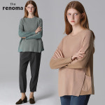 레노마 더레노마 레노마 renoma 사이드 포켓 라운드 니트 228000