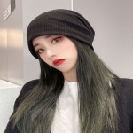 여자모자 여성 3컬러 와플 패턴짜임 관우비니 소두 니트비니