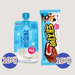 롯데 롯데 편의점 급식 탕비실 간식 저당 아이스 세트 설레임10 돼지바10 20개
