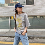 럭키슈에뜨 CASPER X CHOUETTIES Casper Graphic Loose Fit Short Sleeve T-Shirt