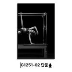 필라테스 액자 요가 스포츠센터 벽장식 검정색 알루미늄 G1251-02