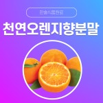 한솔식품원료 천연향료 천연오렌지향분말 5kg 천연사과향분말 5kg 1개