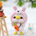 아트조이 DIY 양모펠트 키링 키트 토끼 오리