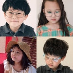 밝은눈 안경원 유아동 어린이 키즈 블루라이트 차단안경 로즈골드