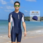 남자전신수영복 스윔팬츠 실내 수영장 18 수영모 2 L H9581