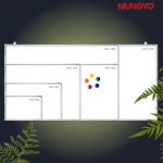 쓰리에스플러스 3S 자석 AL 화이트보드 단면용 120x150 학원 회사 학교 14537668