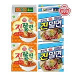 오뚜기 오뚜기 오뚜기 진쫄면 x2팩 진밀면 x2팩 총4팩 16개 150GX4 135GX4