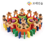브레인숲 무지개아트 도미노 풀세트 초등학생 유치원 어린이집 놀이수업교구 장난감 완구