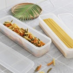 파스타 면 국수 스파게티 보관함 긴 밀폐용기 김밥재료 전자레인지 냉장고