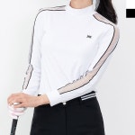 여성 골프 티셔츠 여자 상의 긴팔 망사 이너 라운드 라운드넥 스포츠 골프웨어 기능성 운동복 반팔티