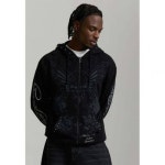 에드하디 Ed Hardy 에드 하디 남성 사랑은 죽인다 여유로운 지퍼 후드집업 - 업 스웨트셔츠 검정색 780037