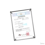 라프샵 POP거치대 자격증액자 무여백 자석식 액자