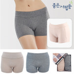 제임스딘 인정상회 물랑루즈 여성용 사각 드로즈 팬티 면 무봉제 심리스 세트 A-11 100