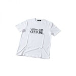 베르사체 VERSACE 베르사체 JEANS COUTURE LOGO-PRINT T-SHIRT 80GAHE04 CJ00E 003