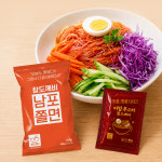 참도깨비 부산 남포 쫄면 10인분 쫄면180gx10봉 소스80gx10봉 1인분씩 개별포장