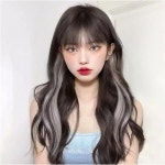 컬러 헤어피스 부분가발 셀프 붙임머리 똑딱이 C컬 웨이브