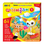 아모스 탱탱 아이클레이 1번 도구 반짝이풀 세트 학습 교재 교구 촉감 점토 어린이 선물