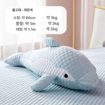 바디필로우 냉감인형 쿨링 시원 안는베개 고래 대형 3D 콩콩 돌고래 세탁