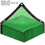 12핀 차양막 녹색 HDPE 다육 차광막 파란색 자외선 정원 식물 야외 Green 6 Pin