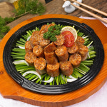 청호식품 늘바른 삼삼한 맛있는 김치순대 1kg 1 1 총 2kg 새우젓15g2봉