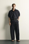 ZARA 코튼 린넨 라이트 데님 치노 팬츠 - 인디고 3991 317 405