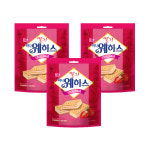 해태제과 해태제과 해태제과 해태 딸기미니웨하스 150g x 3개 어린이집 학교 간식