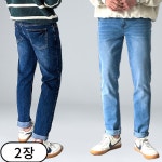 1 1 남성용 스판 히든밴딩 청바지 진청 42 3562-2