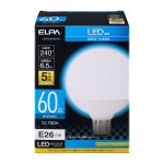 알파 ELPA LED G95 E26 아사히 전기 엘파 전구 볼 구형 구금 60W형 LDG7D-G-G2103