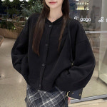 천하오 여 춘추 루즈핏 재킷 카디건 코트 L L J2054
