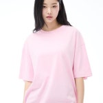 키르시 워딩 루즈핏 피그먼트 티셔츠 라이트 J6223KRS02PIL