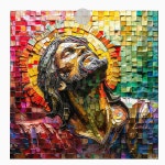 보석십자수DIY 예수님 모자이크 배경 얼굴 비즈 잼보석 대형 1개 80 x 900054 예수님 모 JAM900054