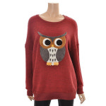 플라스틱아일랜드 부엉이 맨투맨티셔츠 PC4CL182