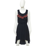 더틸버리 프릴 디테일의 언발란스 민소매원피스 TTC2000709