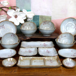 도자기그릇휴 도자기그릇휴 매화 4인 홈세트 A형 18P