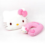 헬로키티 체크 봉제인형 소형