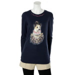 로엠 크라운독 비즈장식 티셔츠 RMLW3113G3