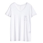 쿠아 포켓 브이넥티셔츠 QFTM336