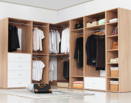 필웰 브루노 깊은드레스룸겸장롱 1단행거600 F5987